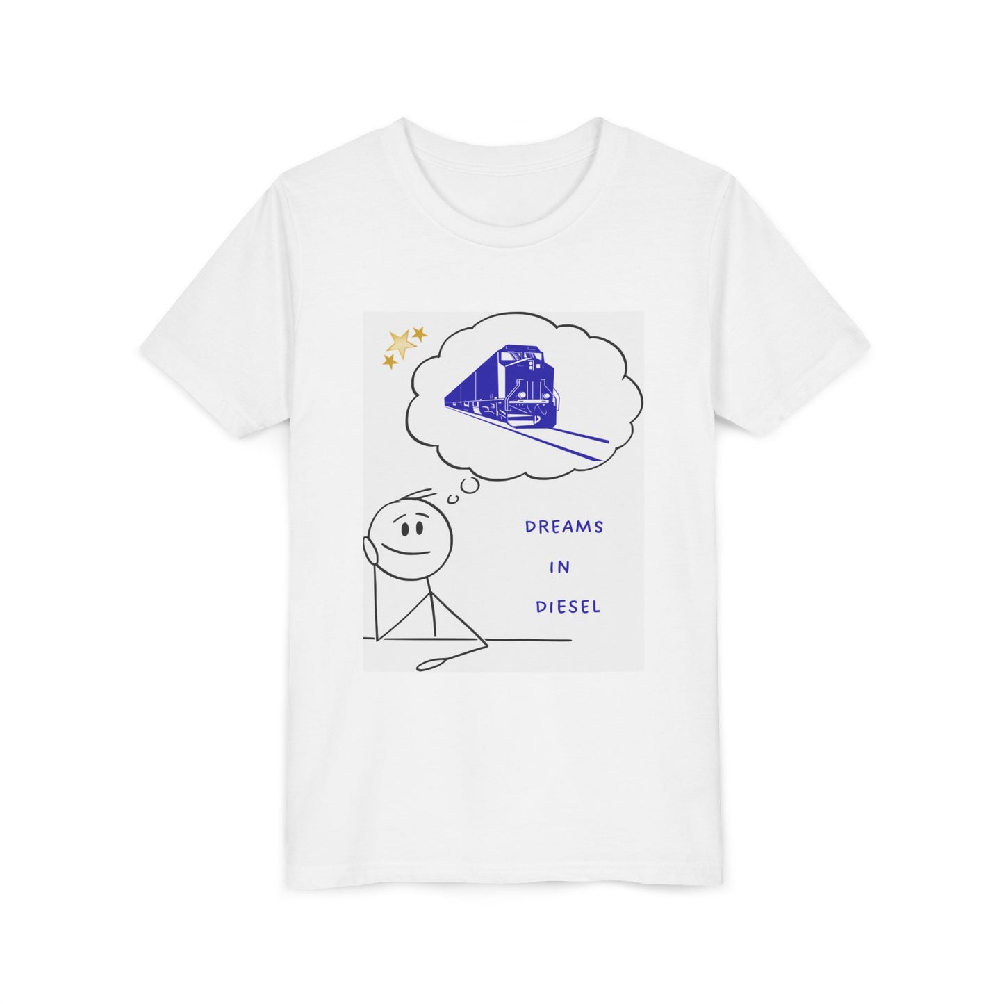 Kids Freight Train T-Shirt | Dream in Diesel Youth Railfan Tee