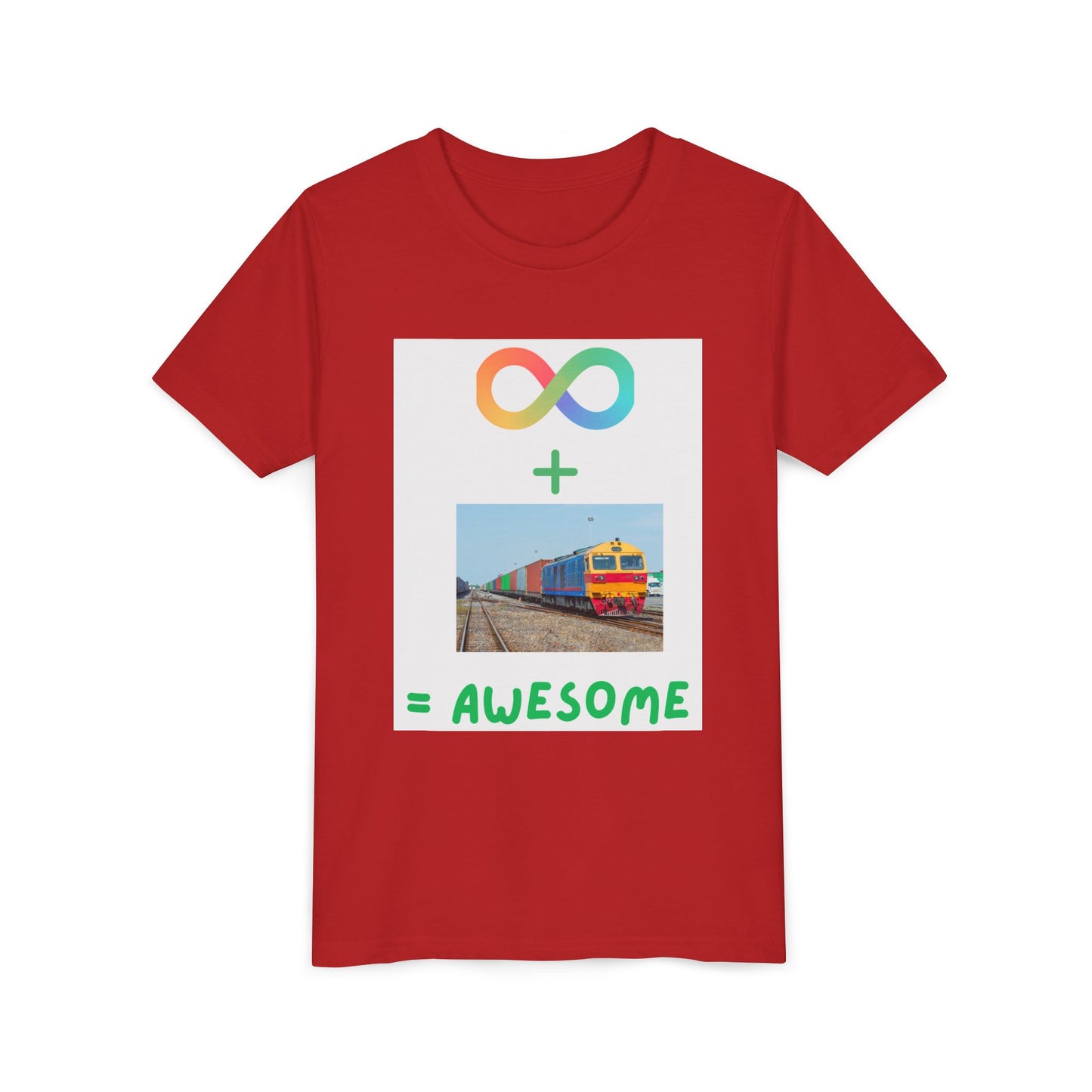 Autism Acceptance Kids Train Lover T-Shirt | Youth Special Interest Tee