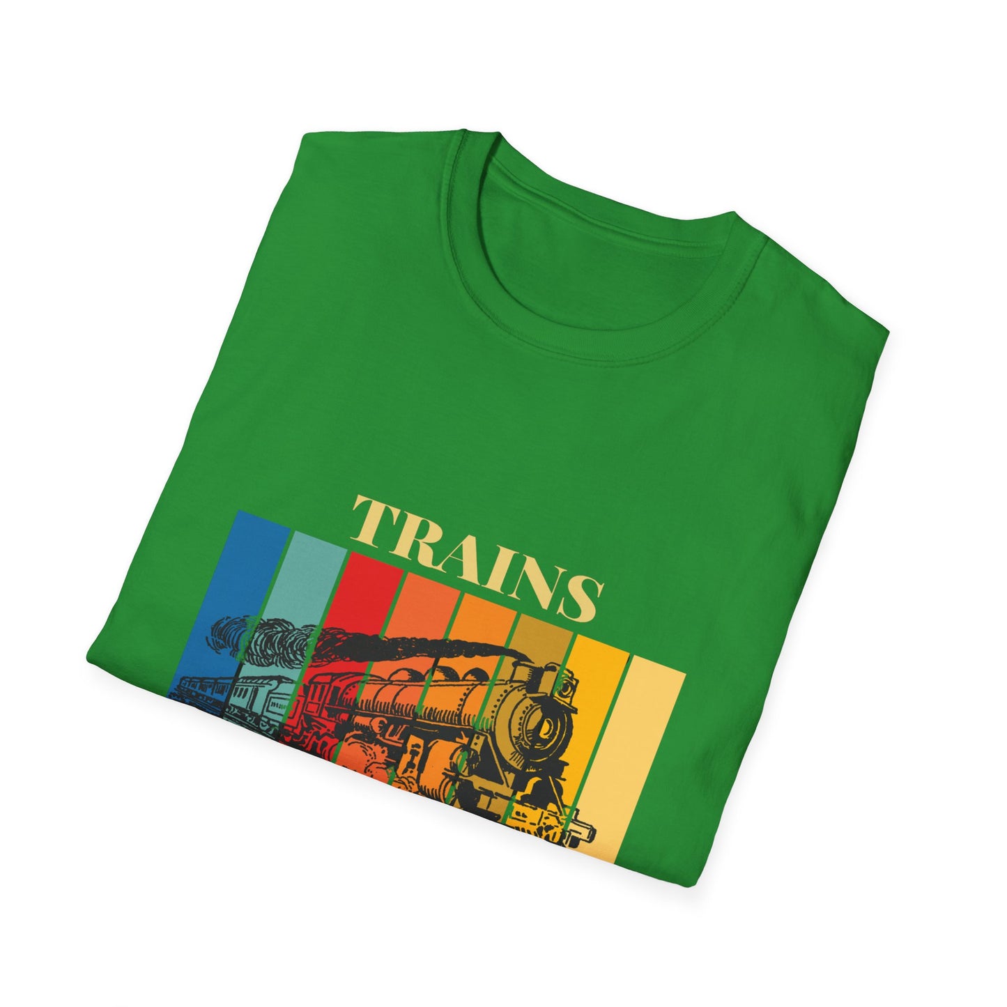 Trains Rock – Train Lover Graphic T-Shirt