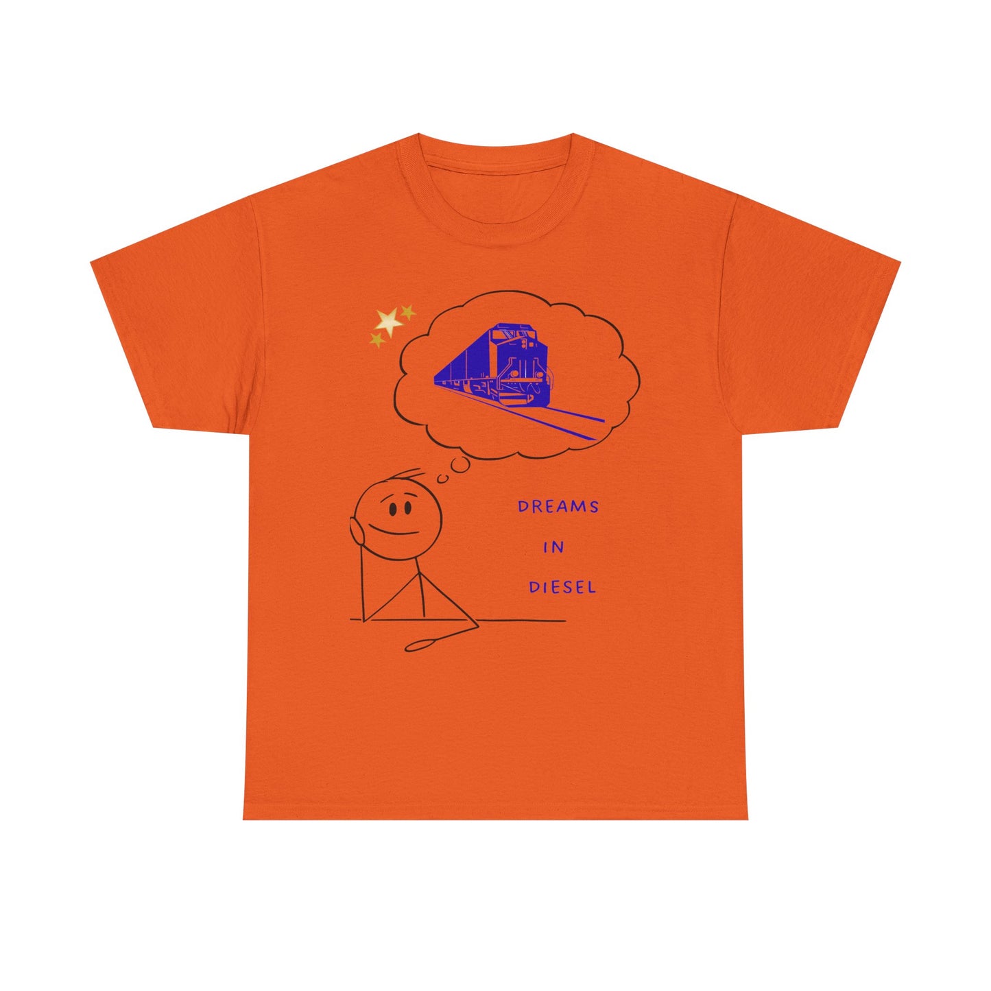 Dream in Diesel diesel locomotive railfan t-shirt