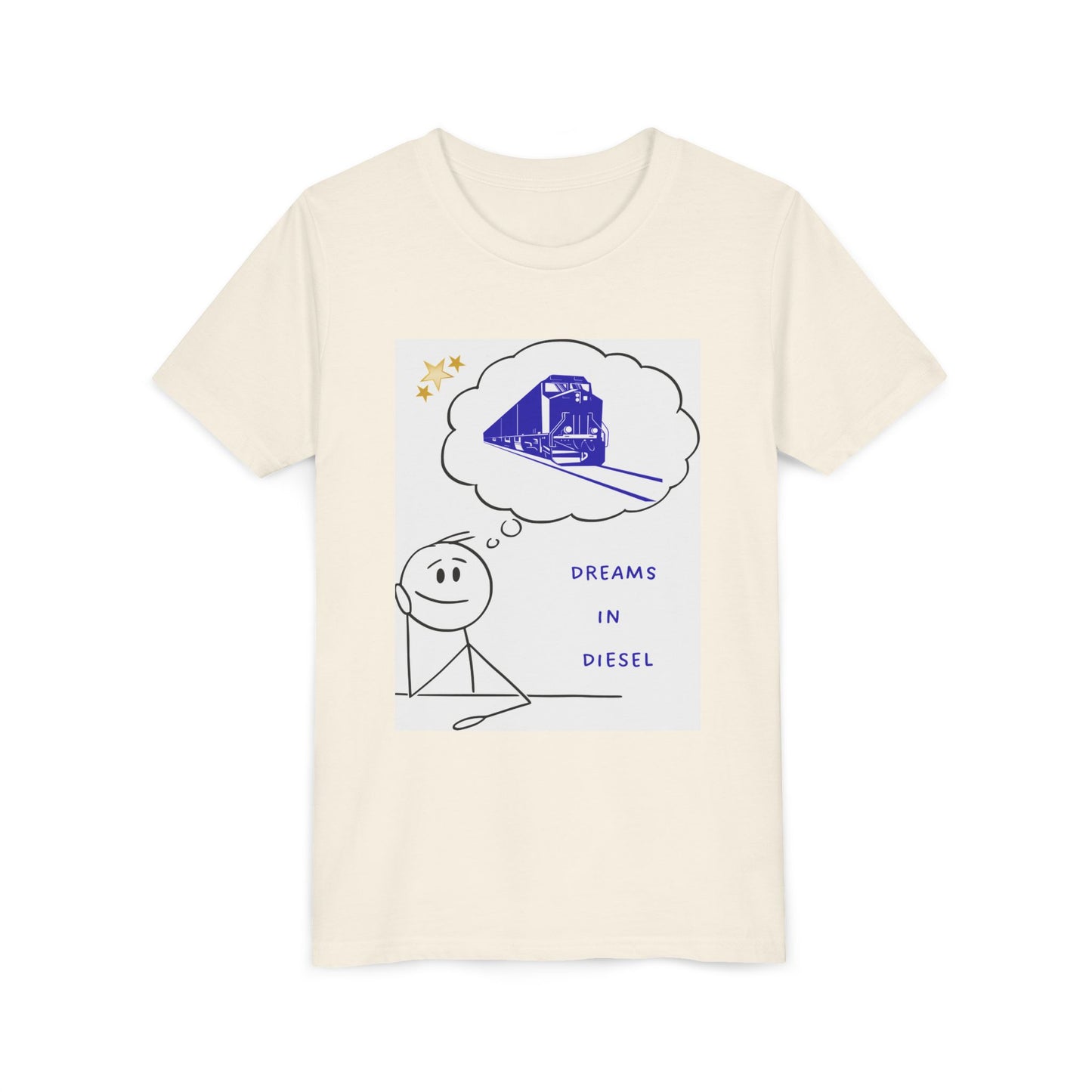 Kids Freight Train T-Shirt | Dream in Diesel Youth Railfan Tee