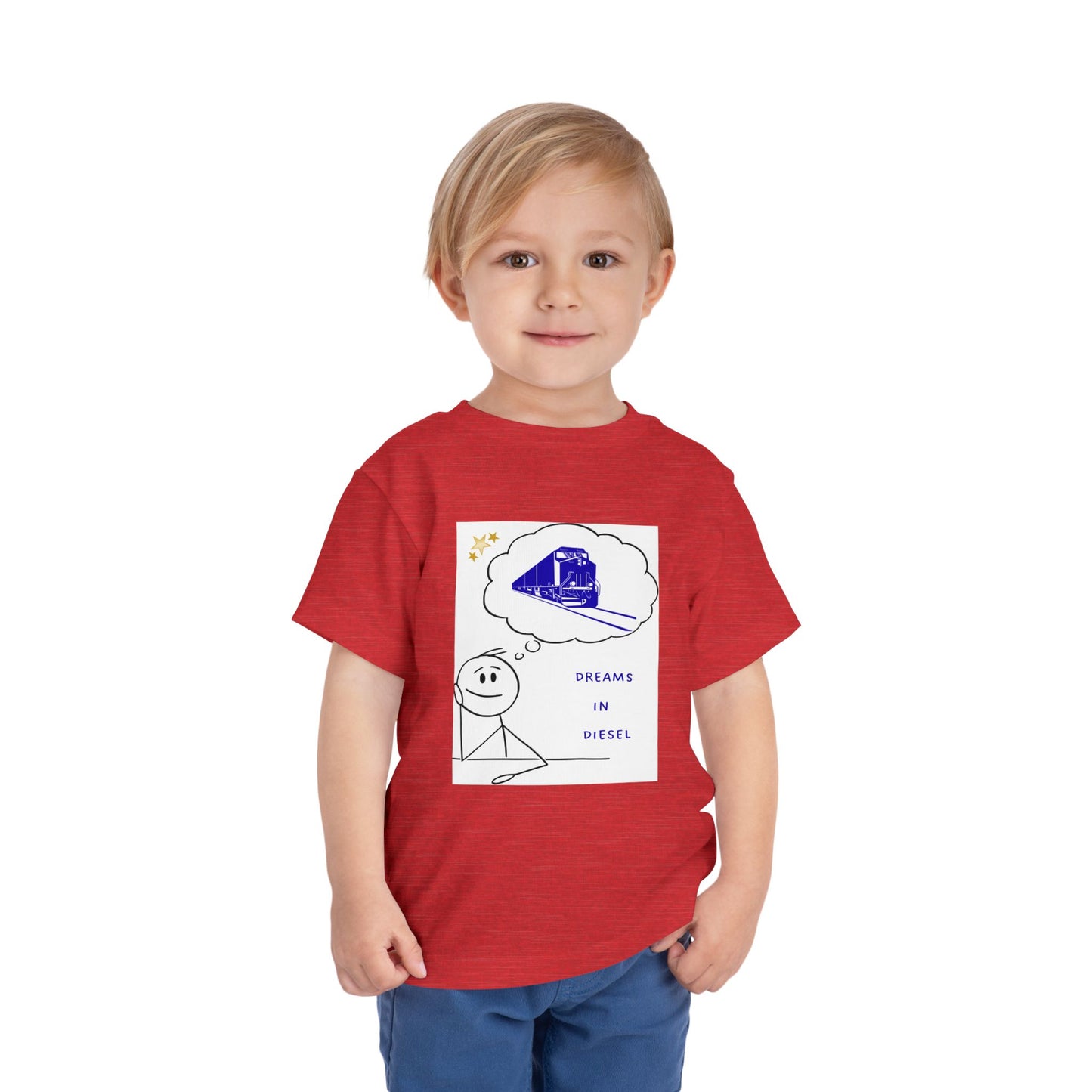 Toddler Freight Train T-Shirt | Dream in Diesel Train Lover Tee (2T–5T)