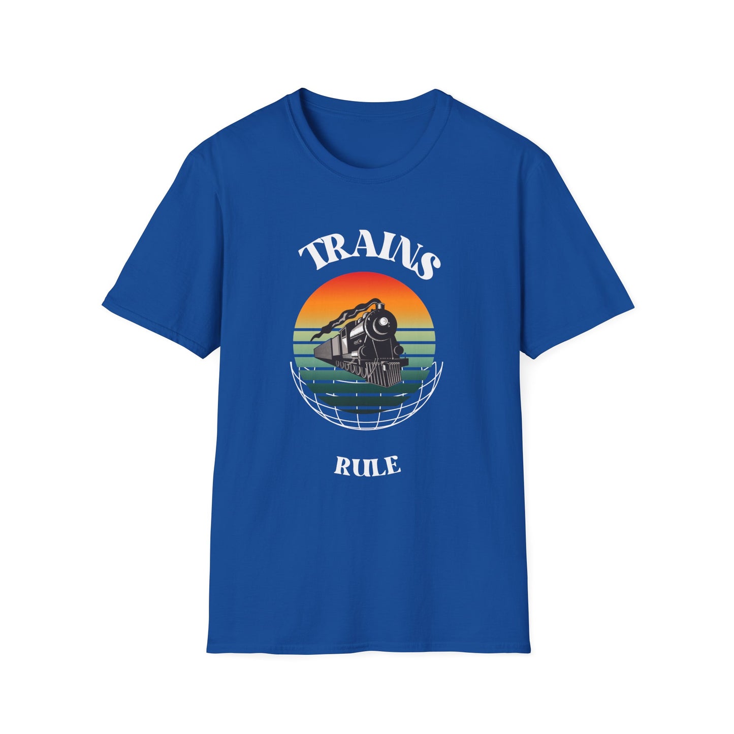 Retro Train Enthusiast T-Shirt, Vintage Train Graphic Tee
