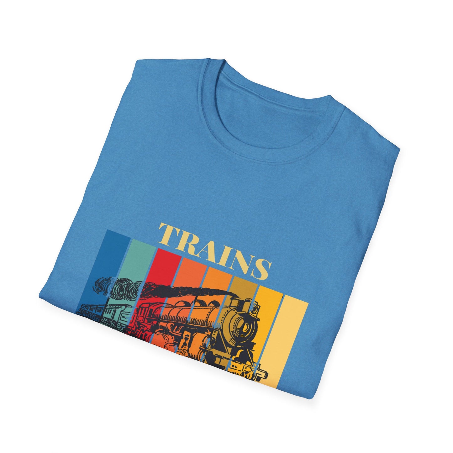 Trains Rock – Train Lover Graphic T-Shirt